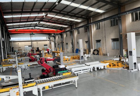 貓砂裝箱碼垛包裝線